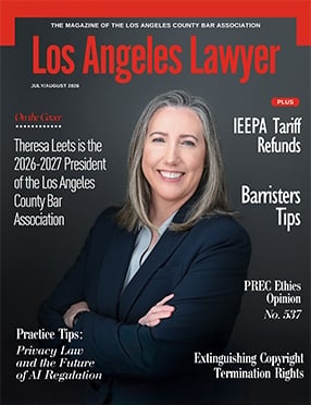 Los Angeles Lawyer Cover Image Los Angeles Lawyer Cover Image